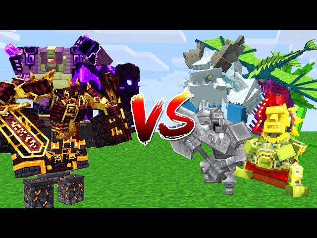 Mowzie's Mobs VS L Ender 's Cataclysm in Minecraft