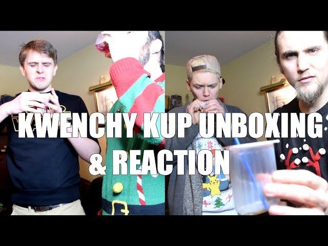 OPENING WEIRD CANDY DRINK THAT LOOKS LIKE PETROL!! || KWENCHY KUPS UNBOXING / REACTION ||