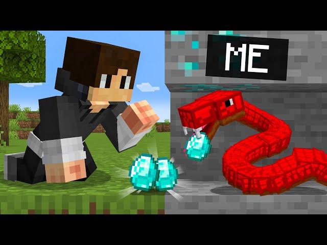 Playing as a HELPFUL Snake in Minecraft