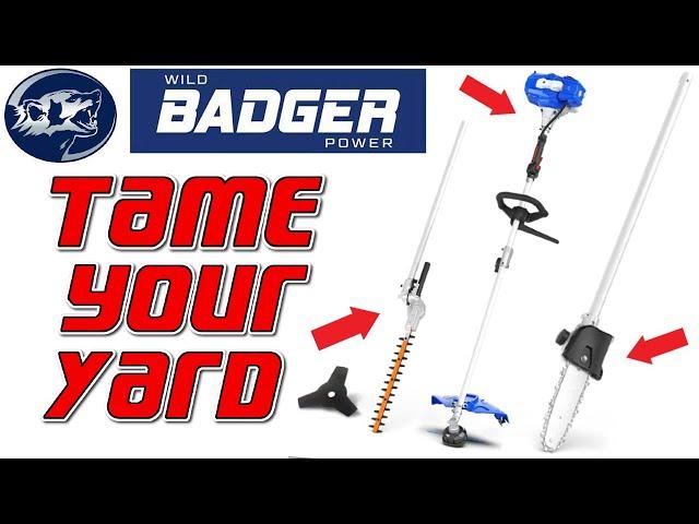 Wild Badger Power 4 in 1 tool tames your Lawn and Garden this Summer!