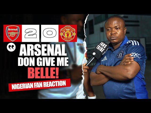 ARSENAL 2-0 MANCHESTER UNITED  ( Henry - NIGERIAN FAN REACTION) - Premier League  2024 -2025