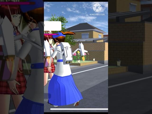 Sakura School Simulator Part 67 - How to turn on the attack button #shorts