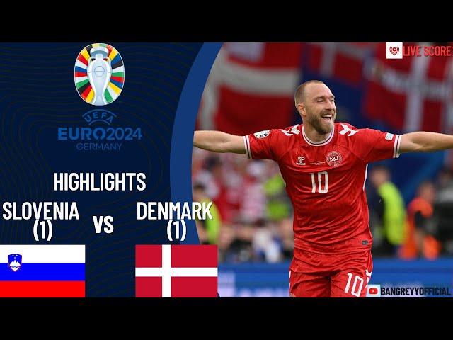 SLOVENIA VS DENMARK 1-1 ALL GOALS & HIGHLIGHTS - EURO 2024