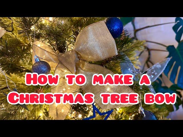 How to make a Christmas tree bow