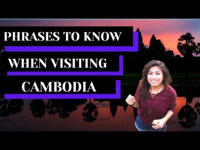 Learn Cambodian |  Khmer Basic Phrases Part 1