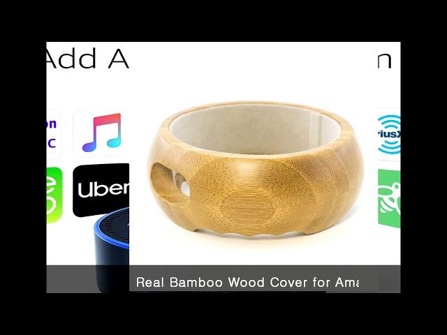 Real Bamboo Wood Cover for Amazon Echo Dot 2   Perfect Protective Cover2019 New Arrival