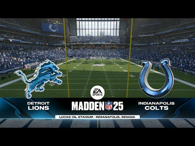 Madden 25 - Detroit Lions @ Indianapolis Colts - Week 12