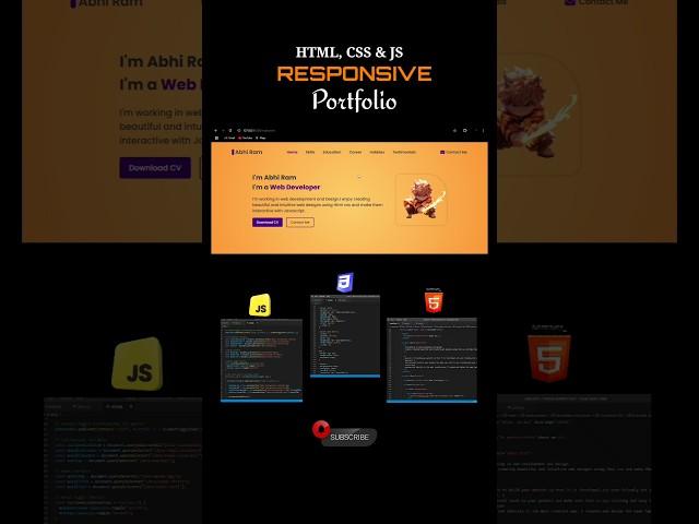 responsive #portfolio #webdesign #webdevelopment #responsivedesign #html #css #javascript #frontend