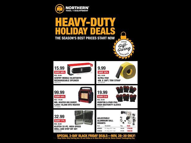 Northern Tool Black Friday Sale!