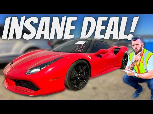 Buying TOTALED Supercars CHEAP From Salvage Auction!