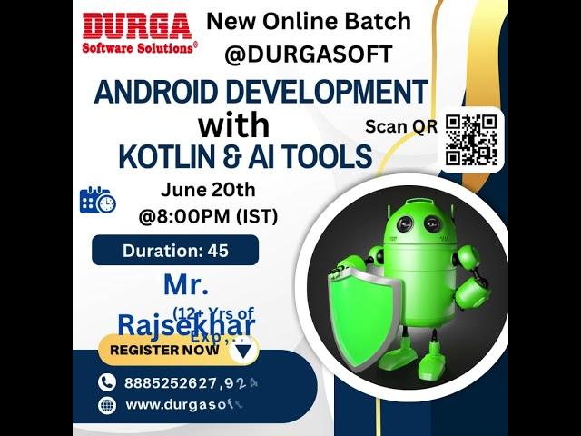  New Online Batch @DurgaSoftwareSolutions