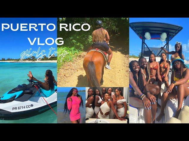 Puerto Rico GIRLS TRIP VLOG | BOAT DAY, RAINFOREST,  CLUBS, BEACH, DINNER, AIR BNB TOUR + MORE