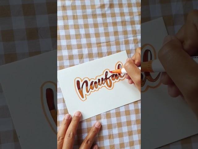 NAUFAL #shorts #nameart #lettering #fyp #pov #drawing #coloring #belajaryuk