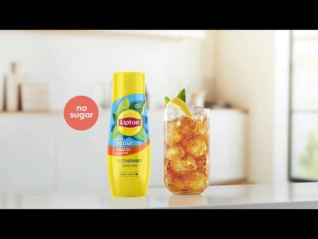 Sugar Free Lipton Peach Iced Tea - Crafted for SodaStream