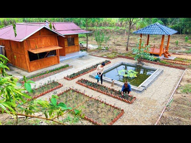 TIME LAPSE: 10 Days Transforming the Farm - Building a Log Cabin & Garden with My Younger Sister