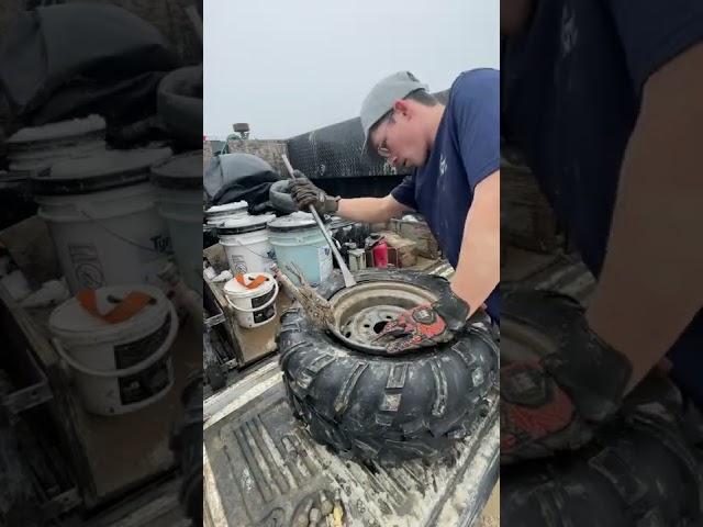 UTV Tire Change   #tiredoctor #tireguy #tires #tirerepair #tiretech #viral