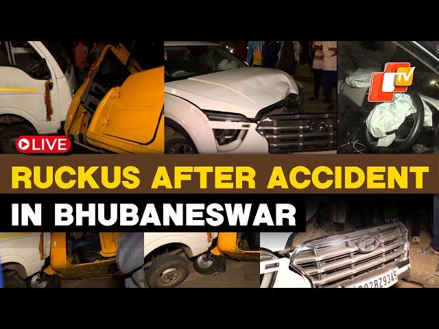 OTV LIVE: Ruckus After Series Accident At Xavier Square In Bhubaneswar