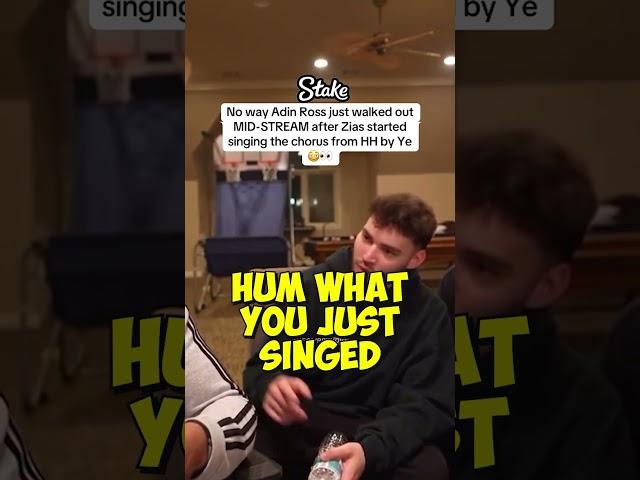 Adin Ross Gets Offended After A Kanye West Song Plays...