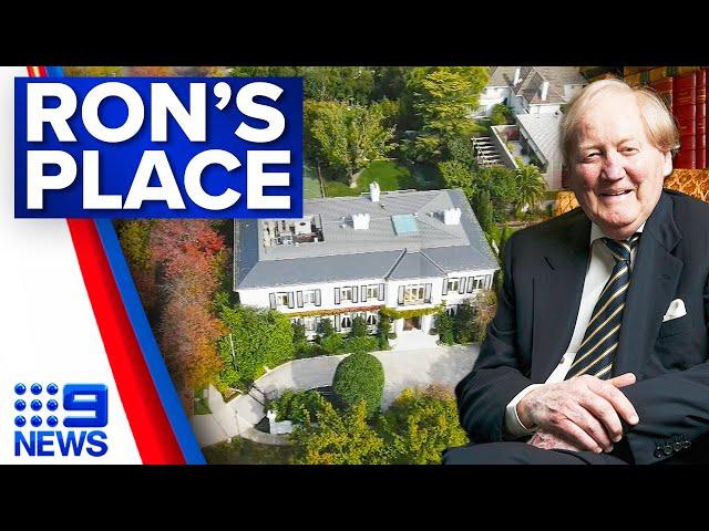 Late Ron Walker’s Toorak mansion on the market at eye-watering price | 9 News Australia