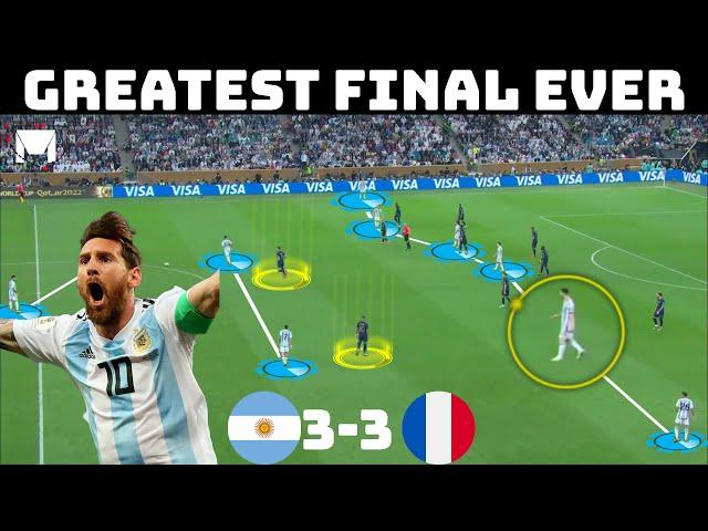 Tactical Analysis : Argentina 3-3 France | Messi and Mbappe Show Why They're The Best |