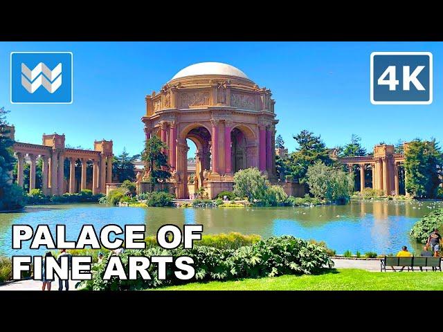 [4K] Palace of Fine Arts in San Francisco, California - Walking Tour & Travel Guide 