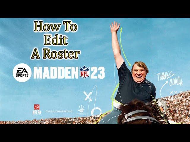 Madden NFL 23How To Edit A Roster