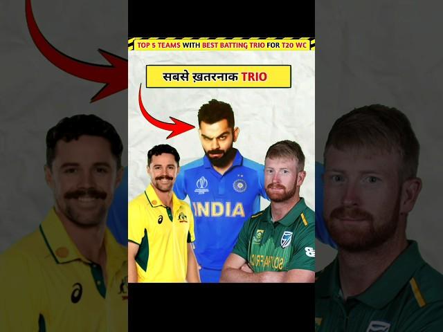 TOP 5 Teams With Dangerous Batting Trio For T20 WC 2024 