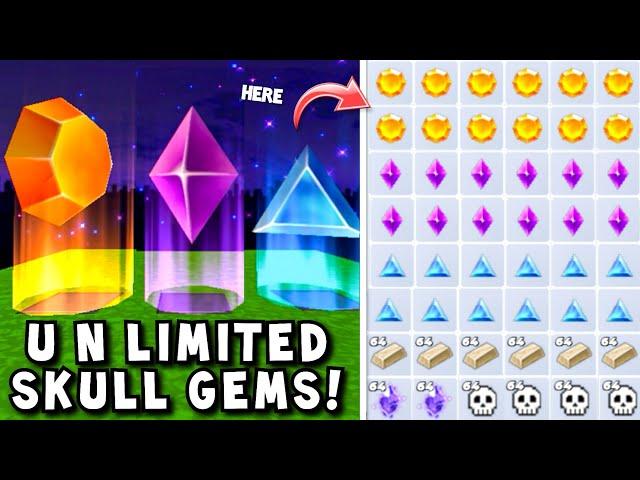 Unlimited Farm *SKULL GEMS & SHADOW SOUL* || Blockman Go - Skyblock