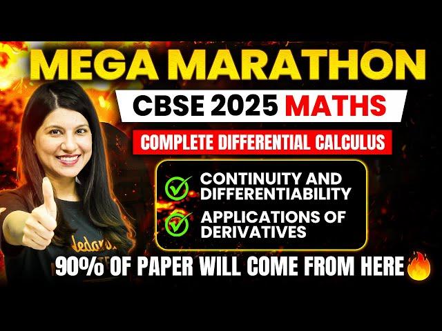 Complete Differential Calculus | CBSE 2025 | All Concepts And Questions | Namrata Ma'am  #cbse2025