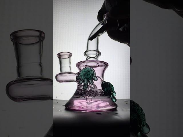 Mini Glass Bong with Showerhead Perc & 3 color can choose HD12