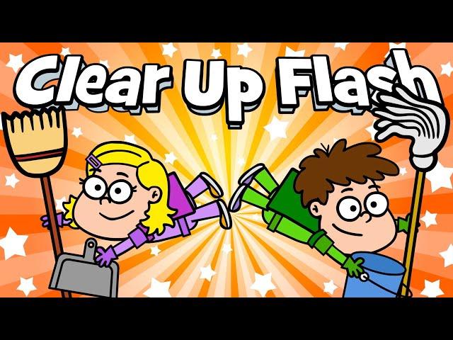 Clear Up Flash - Funny kids song - Clean your room - Hooray Kids Songs & Nursery Rhymes