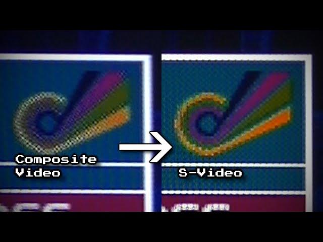 PlayStation 1 Composite and S-Video Cable Comparison