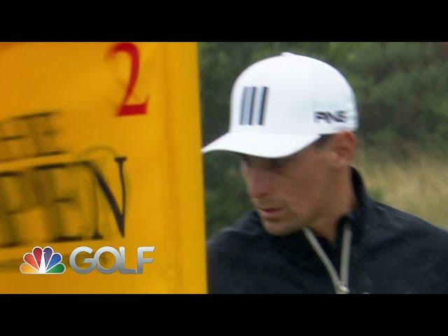 Joaquin Niemann's putt goes backward at second hole at The 150th Open | Golf Channel