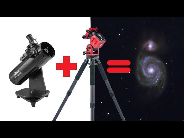 Astrophotography with Budget Heritage 100p Telescope + Premium ZWO AM5 Mount