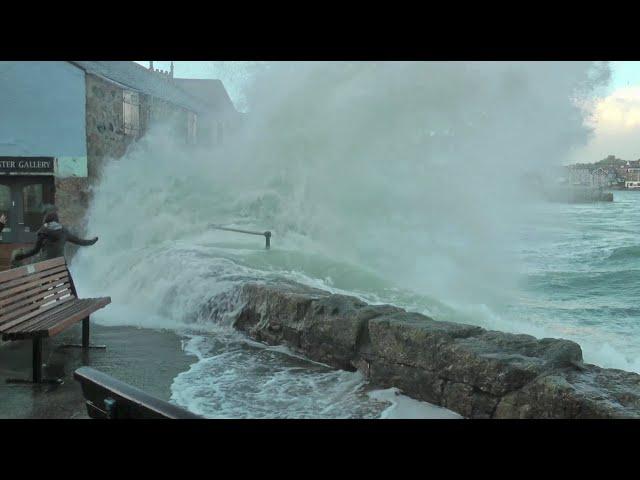 A DRENCHING SLICE OF St IVES - THE LAMBETH WALK v STORM IMOGEN