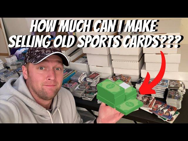 I Made Over $100 In 1 Day Going Through Old Sports Cards! (PART 1)