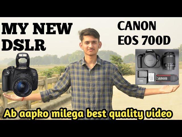 MY NEW DSLR CAMERA CANON 700D Unboxing and review
