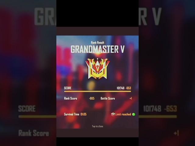 My grand master  today live mach #freefiremax