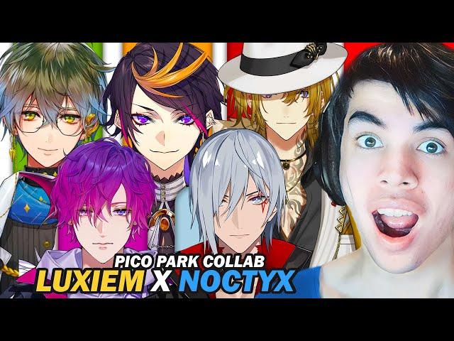 So Luxiem Noctyc (LuxNoc) Pico Park collab happened.. And It Was Hilarious