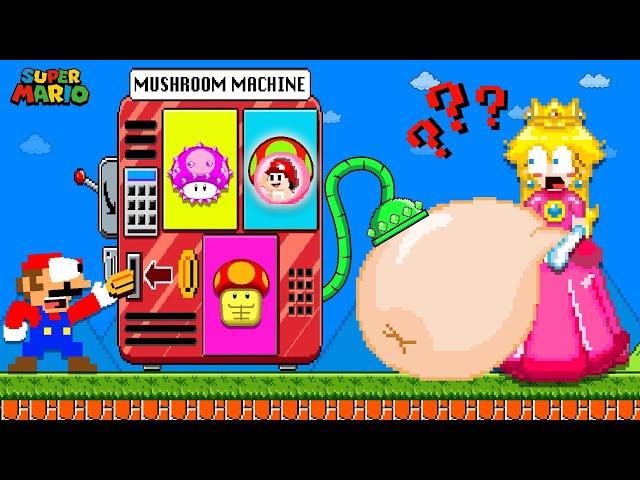 Mario choosing PREGNANT MUSHROOM from Vending Machine | Game Animation