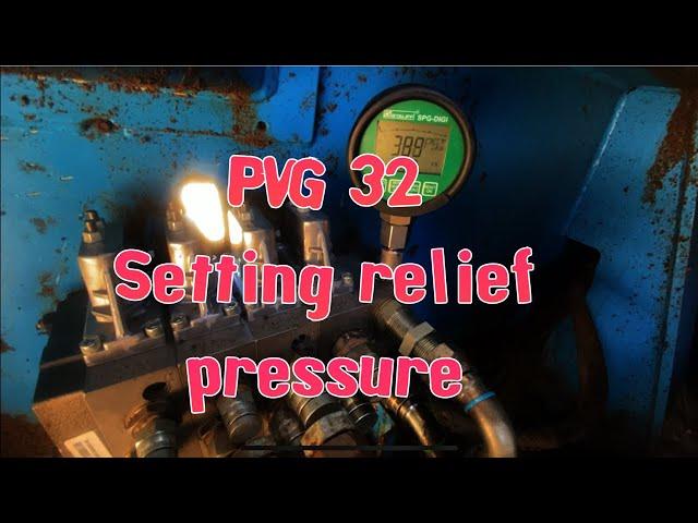 Setting relief pressure danfoss PVG32