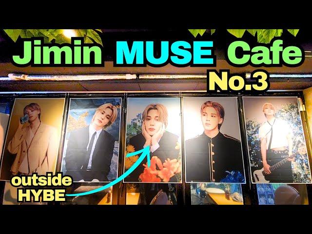 BTS Jimin new album 'MUSE' celebration cafe outside HYBE!  'Cafe Black Drum'