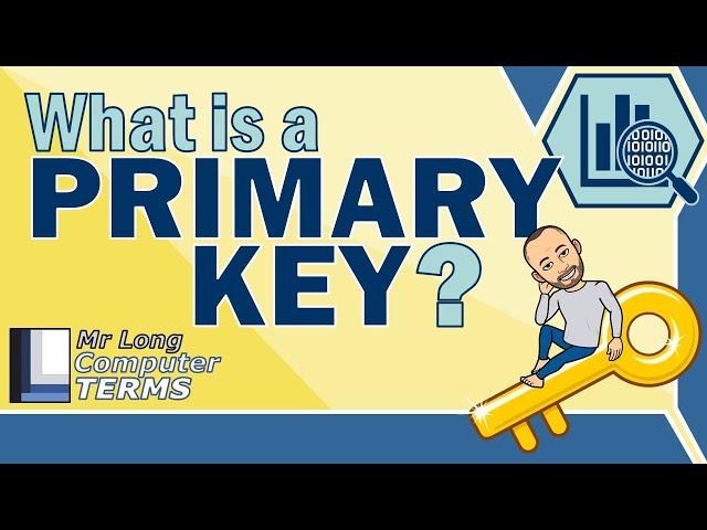 Mr Long Computer Terms | What is a Primary Key?