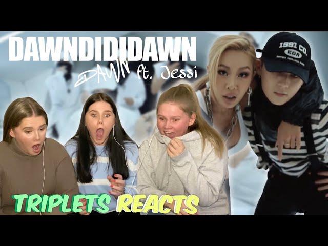 던 (DAWN) - ‘던디리던 (Feat. Jessi)’ MV REACTION!!! - Triplets REACTS