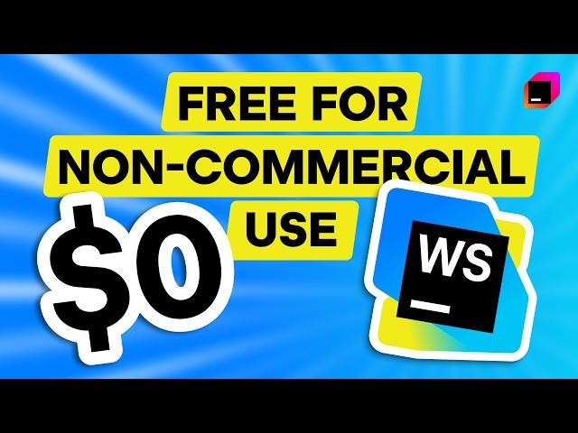 WebStorm Is Now Free for Non-Commercial Use