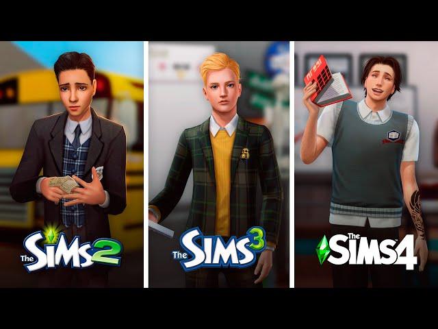 Старшая школа в The Sims / Сравнение 3 частей