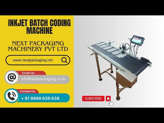 Tij inkjet batch coding machine | best inkjet mrp date printing machine for pouch, labels, cartons