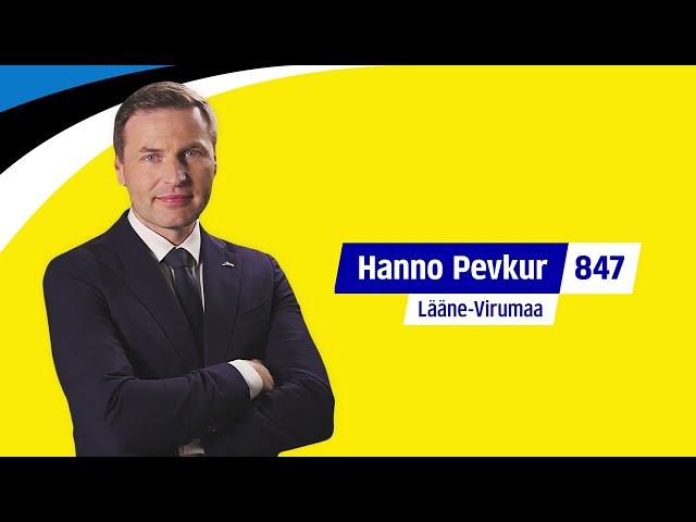 Hanno Pevkur nr 847 | Lääne-Virumaa