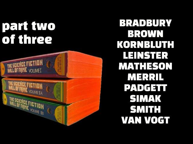 Stories by Bradbury, Brown, Kornbluth, Leinster, Matheson, Merril, Padgett, Simak, Smith & van Vogt.