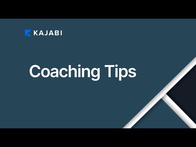 Coaching Tips for New Coaches